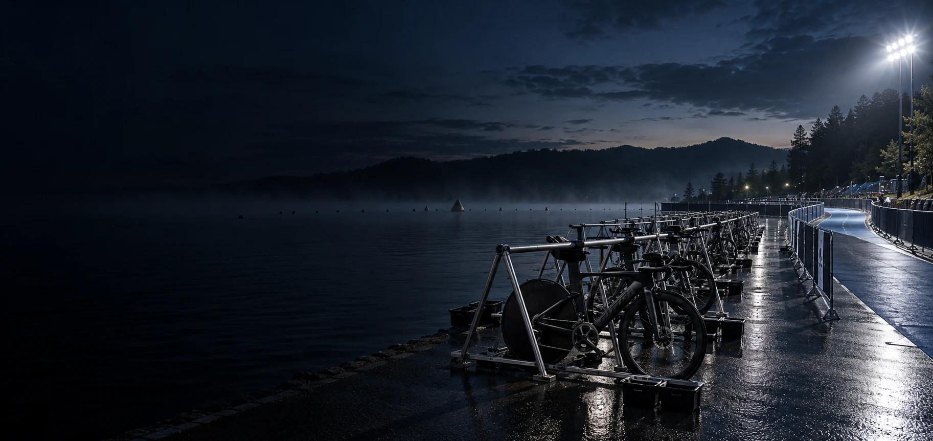 Triathlon venue prepared for competition