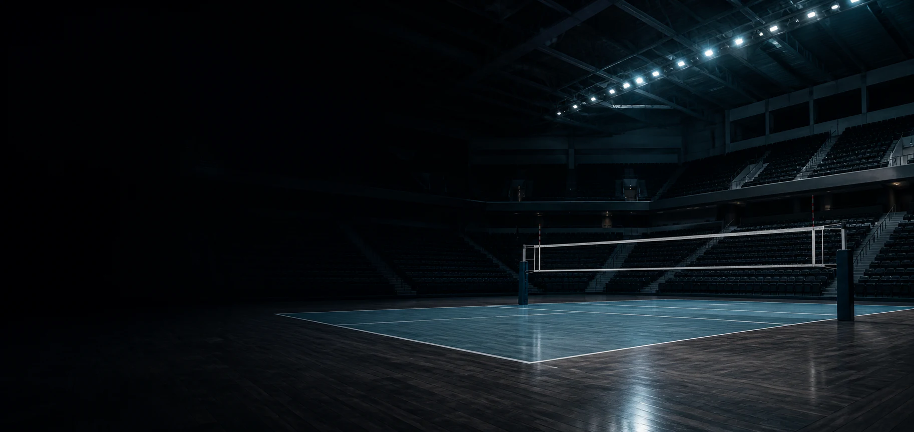 Volleyball venue prepared for competition