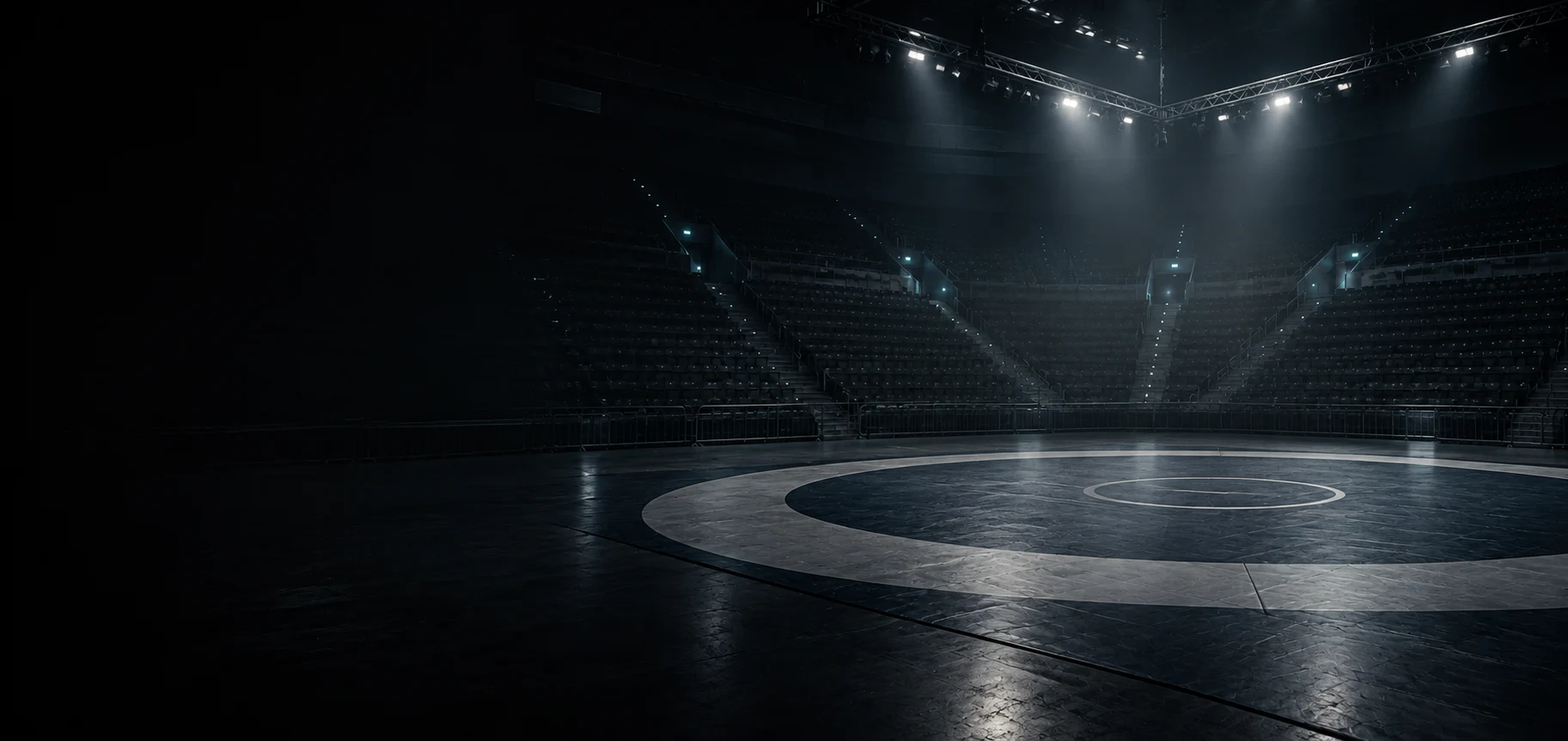 Wrestling venue prepared for competition